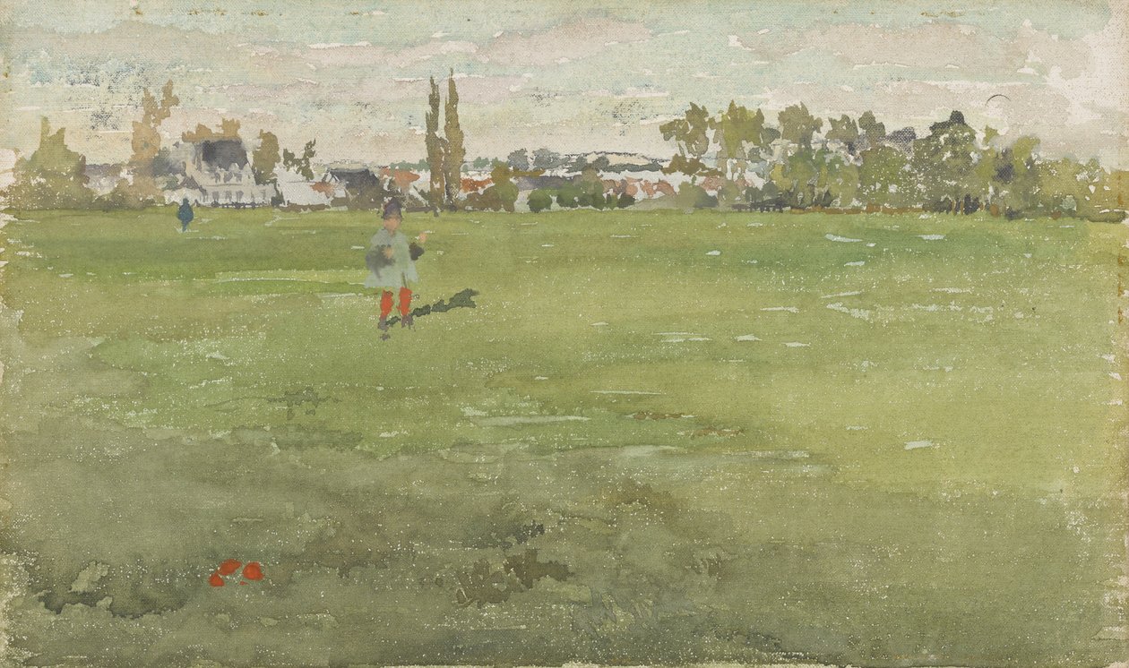 Zelená a stříbrná- Beaulieu, Touraine od James Abbott McNeill Whistler