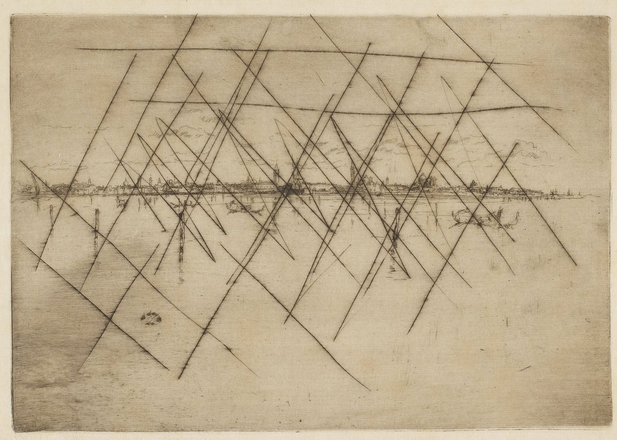 Malé Benátky, 1879-80 (lept na papíře) od James Abbott McNeill Whistler