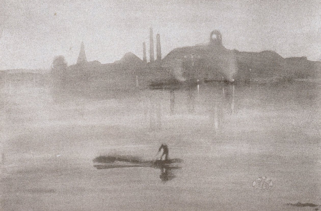 Nokturno- řeka v Battersea od James Abbott McNeill Whistler