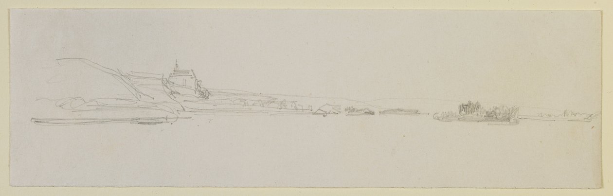 Pfalz, 1858 (tužka na bílém papíře) od James Abbott McNeill Whistler