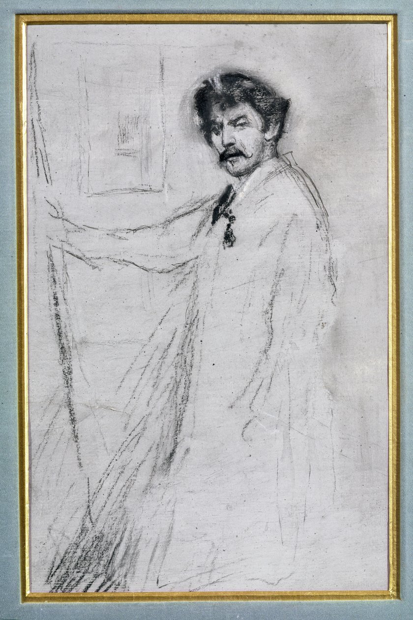 Autoportrét (uhl na papíře) od James Abbott McNeill Whistler