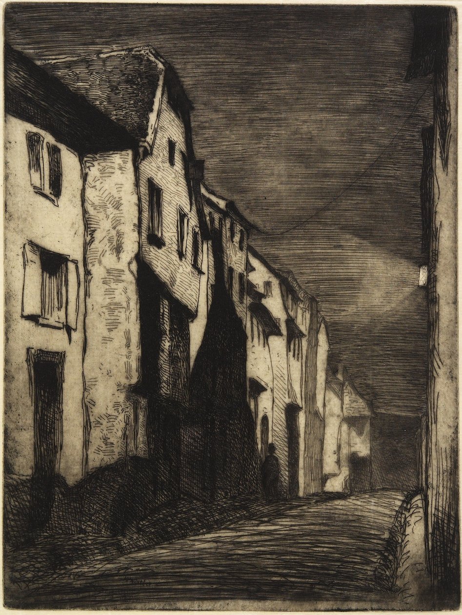 Ulice v Saverne z dvanácti leptů z přírody, 1858 od James Abbott McNeill Whistler