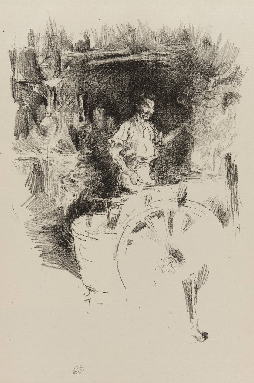 The Blacksmith, 1895-1896 (litho na papíře) od James Abbott McNeill Whistler
