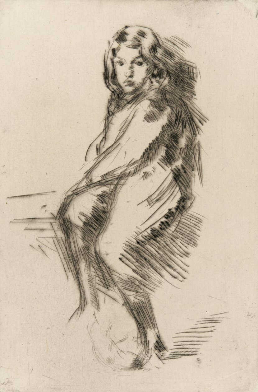 The Boy, c.1873-75 (suchá jehla na papíře) od James Abbott McNeill Whistler