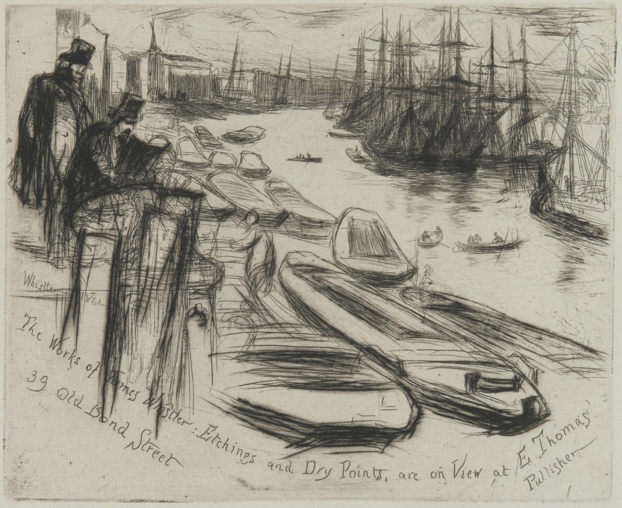 The Little Pool, 1861 (lept na papíře) od James Abbott McNeill Whistler