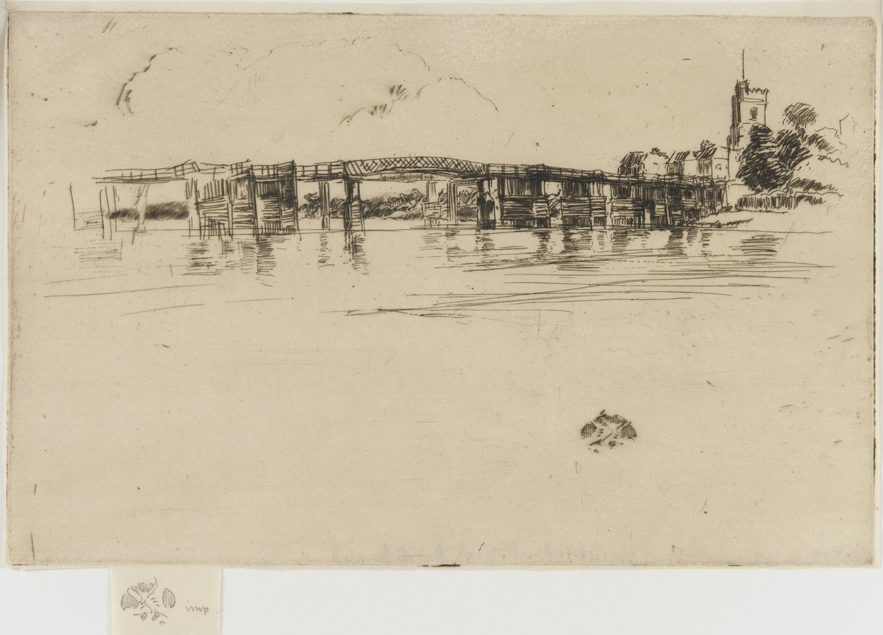 Malý Putney, č. 1, 1879 (lept na papíře) od James Abbott McNeill Whistler