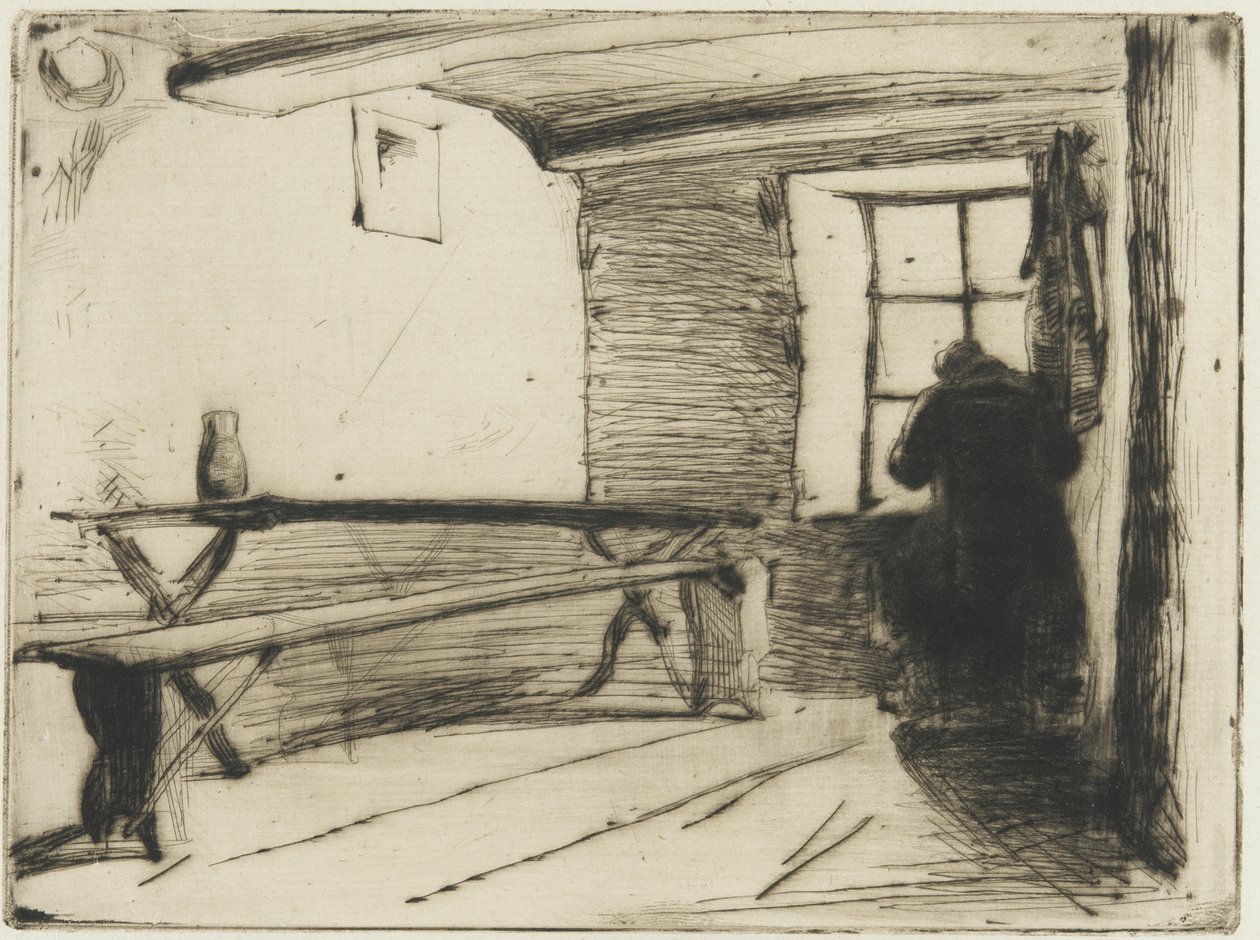Lakomec, kolem roku 1861 (suchá jehla na papíře) od James Abbott McNeill Whistler