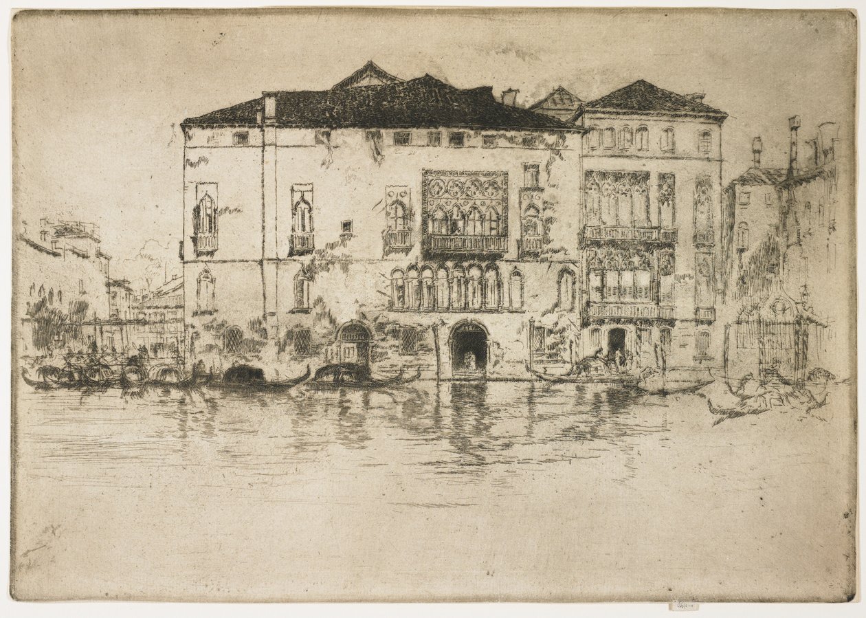 Paláce z prvního benátského souboru, 1879-1880 od James Abbott McNeill Whistler