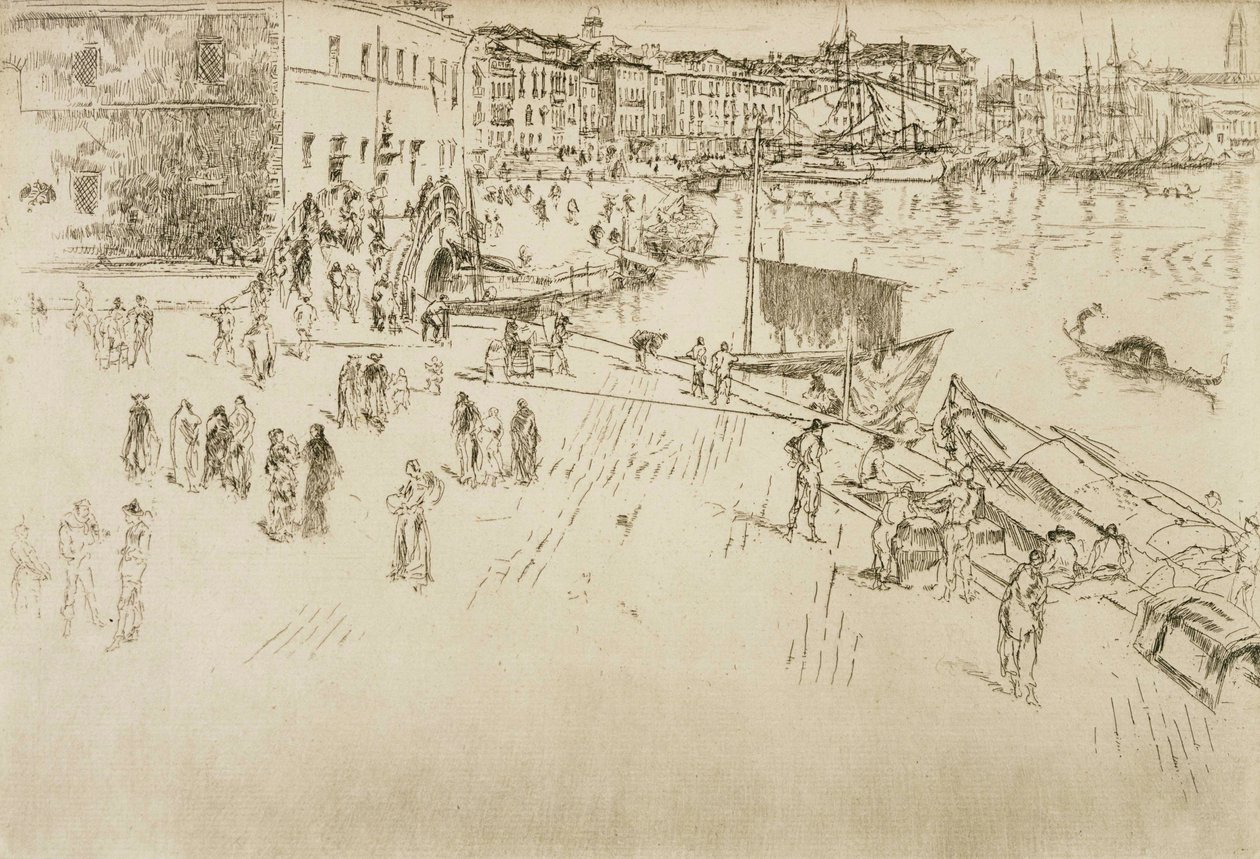 Riva, č. 1 od James Abbott McNeill Whistler