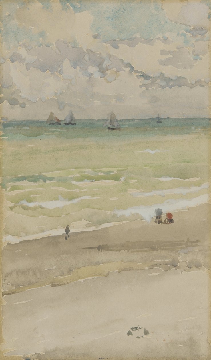 Mořské pobřeží, kolem roku 1885 od James Abbott McNeill Whistler