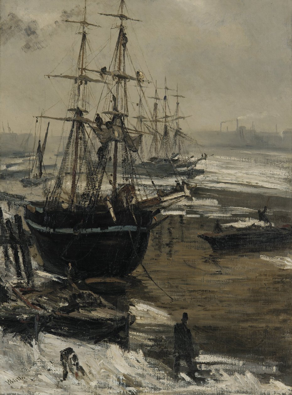 Temže v ledu od James Abbott McNeill Whistler