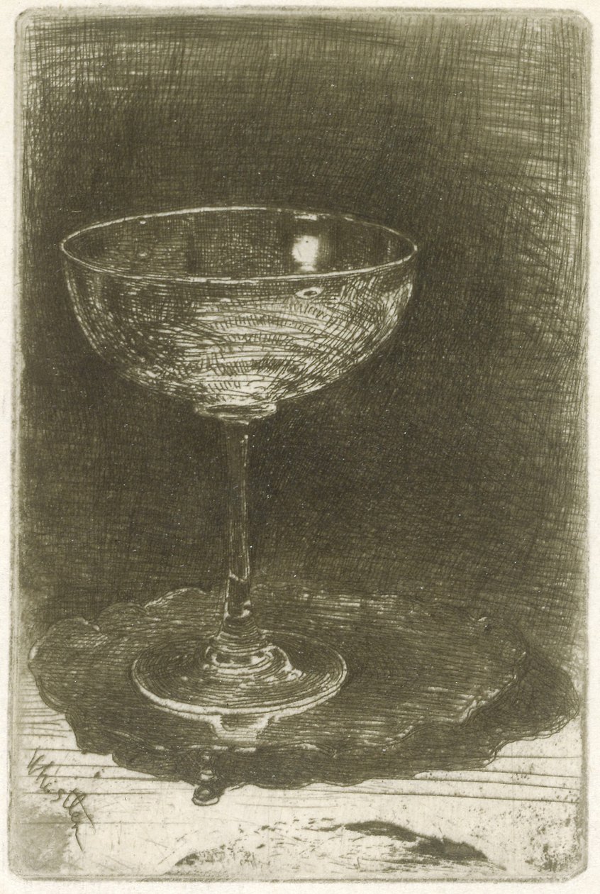 Sklenice na víno, 1858 od James Abbott McNeill Whistler