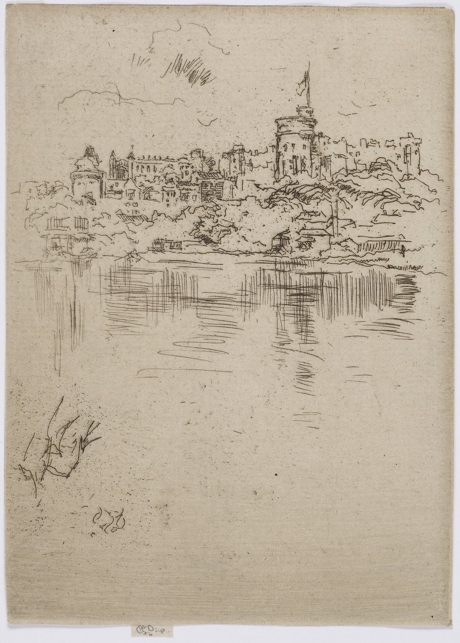 Windsor, č. 2, 1887 (lept na papíře) od James Abbott McNeill Whistler