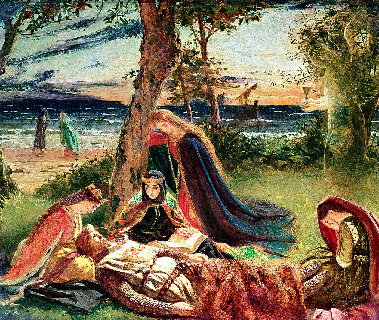 Artušova smrt, kolem roku 1861 od James Archer