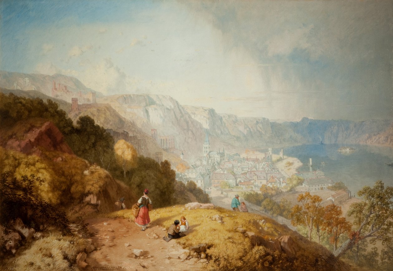 Bacharach na Rýně, 1865 od James Baker Pyne