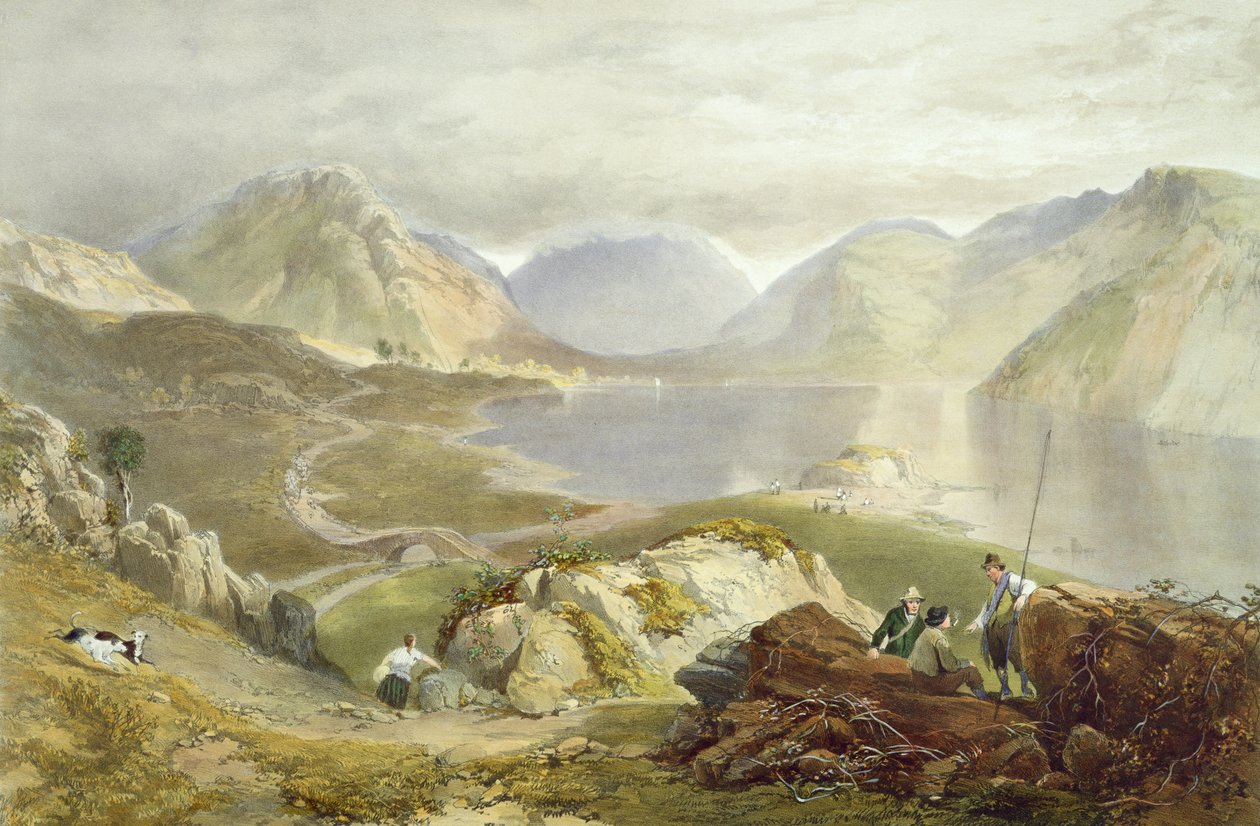Odpadní voda, z knihy "The English Lake District", 1853 (podrobnosti viz 90434) od James Baker Pyne
