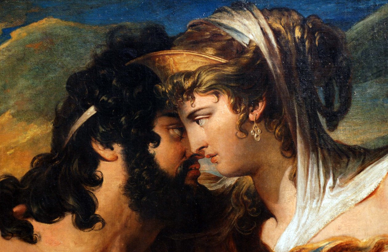 Jupiter a Juno na hoře Ida podrobně od James Barry