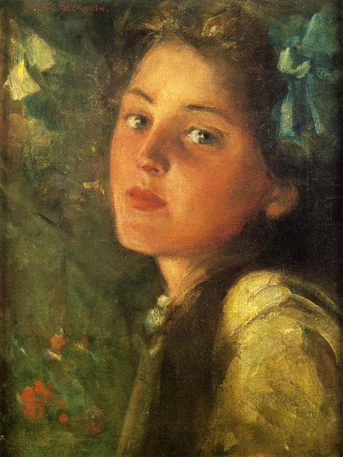 Zamyšlený pohled od James Carroll Beckwith