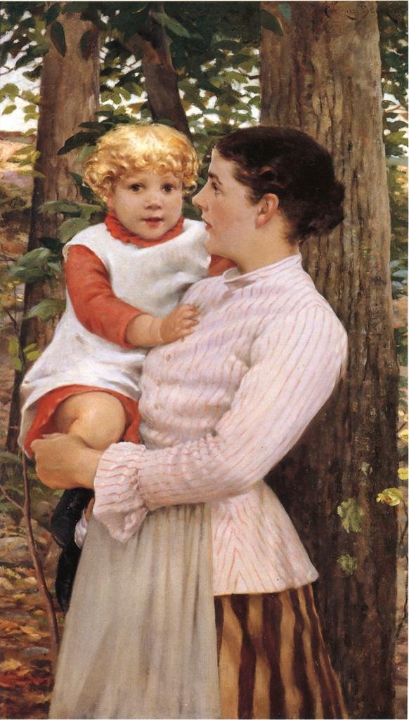 Matka a dítě od James Carroll Beckwith