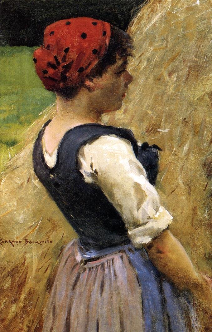 Normandská dívka od James Carroll Beckwith
