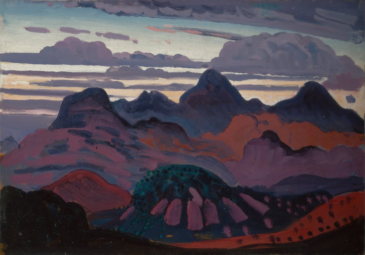 Hluboký soumrak, Pyreneje od James Dickson Innes