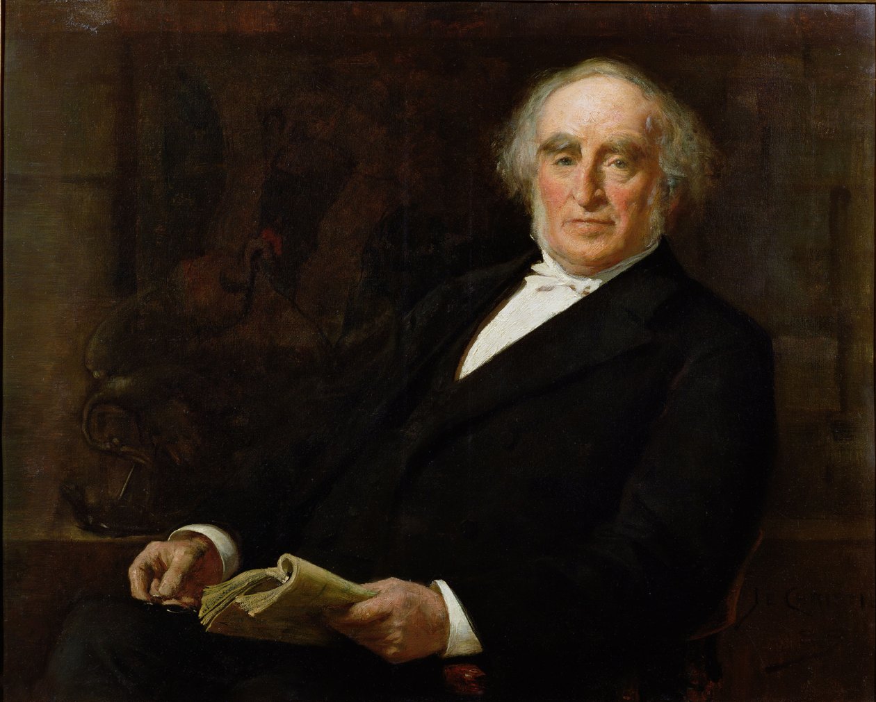 Portrét profesora Jamese Legge (1815-97) První oxfordský profesor čínštiny a člen Corpus Christi College, Oxford od James Elder Christie