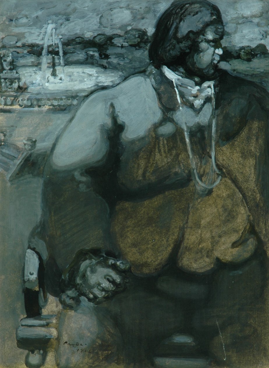 John Price, 1902 (grisaille na papíře) od James Ferrier Pryde