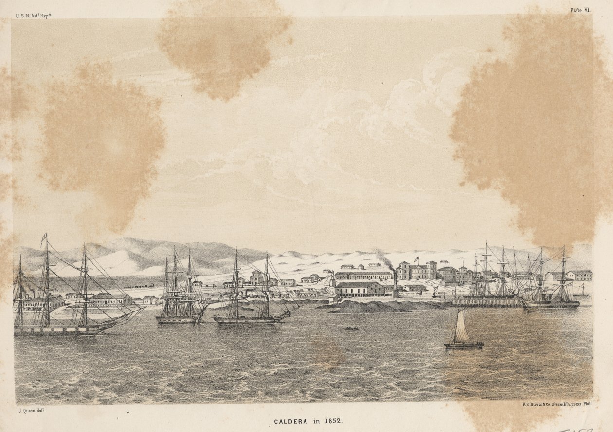 Caldera v roce 1852, 1855 od James Fuller Queen