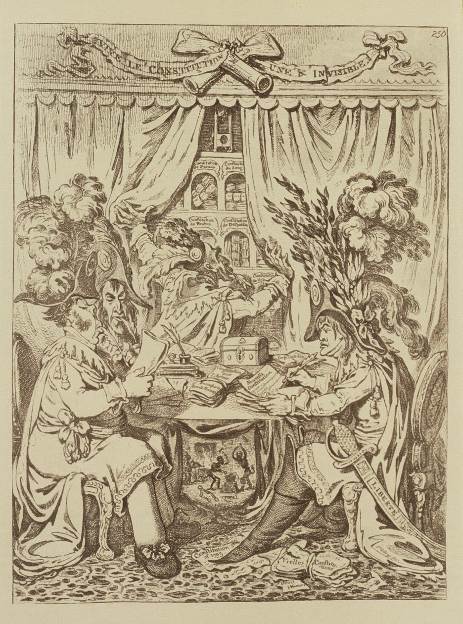 Francouzský konzulární triumvirát, 1800 od James Gillray
