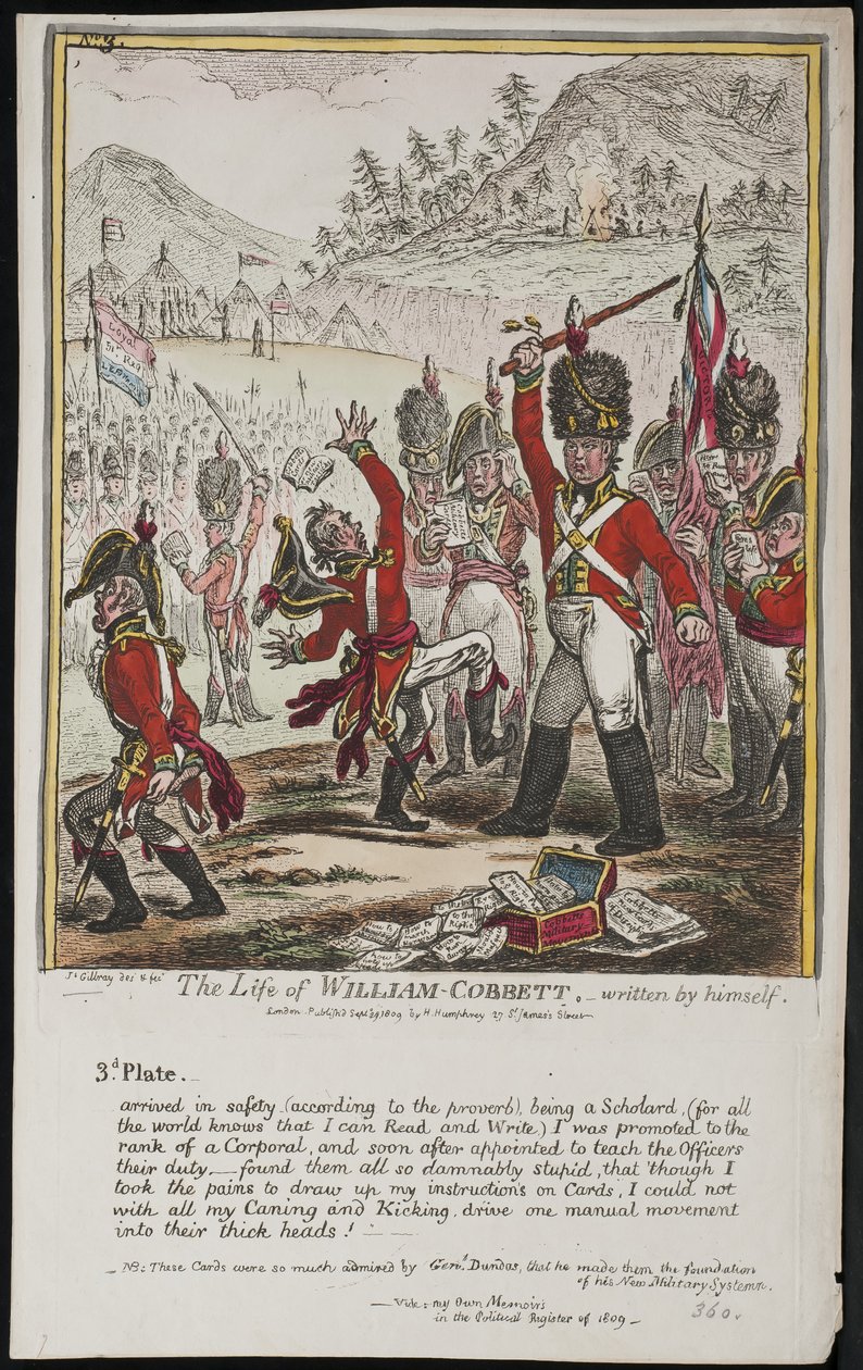 Život Williama Cobbetta, který napsal sám od James Gillray
