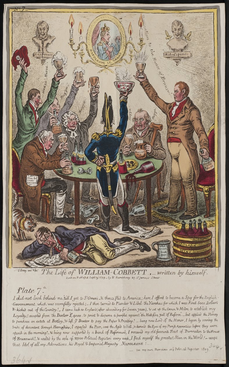 Život Williama Cobbetta, kterou sám napsal, 1809 od James Gillray