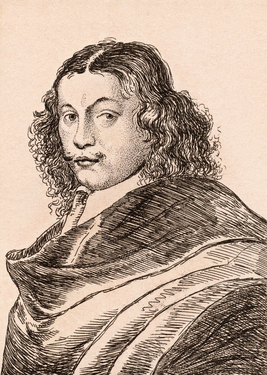 Frans van Mieris starší, ilustrace z knihy "75 Portraits Of Celebrated Painters From Authentic Originals", vydané v roce 1817 v Londýně. od James Girtin