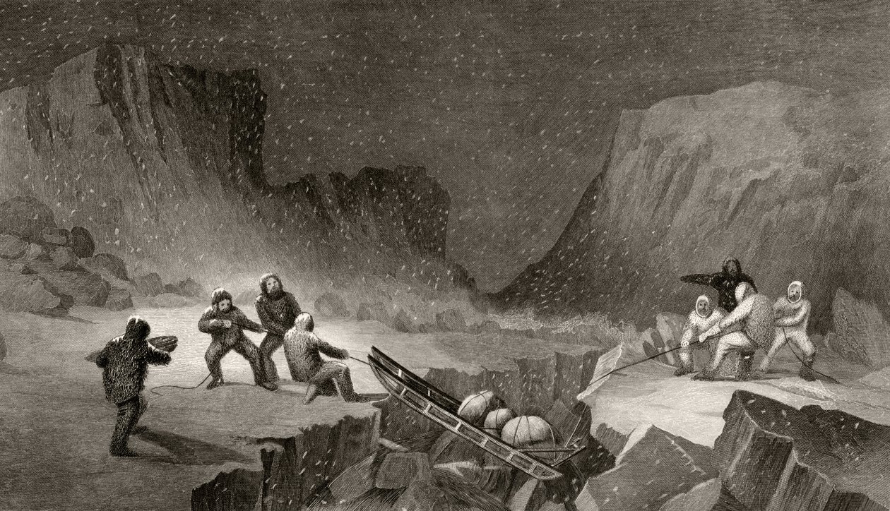 Crossing the Ice Belt at Coffee Gorge, vyryto R. Hinshlewoodem, z 