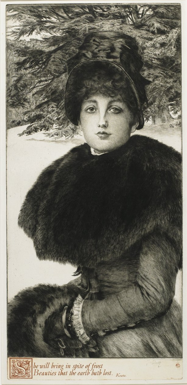 Zimní procházka, 1880 od James Jacques Joseph Tissot