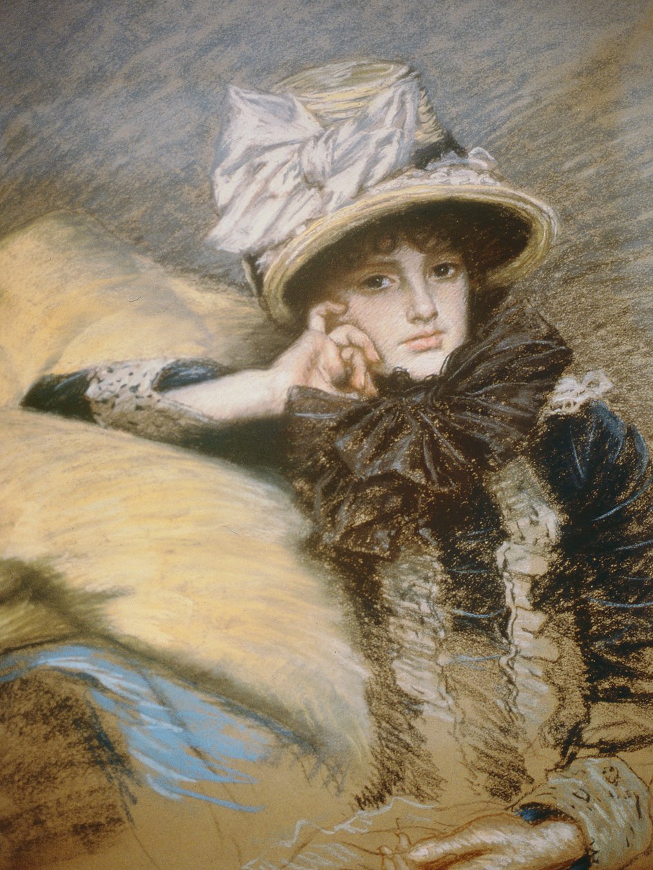 Berthe, 1882-3 (pastel na papíře) od James Jacques Joseph Tissot