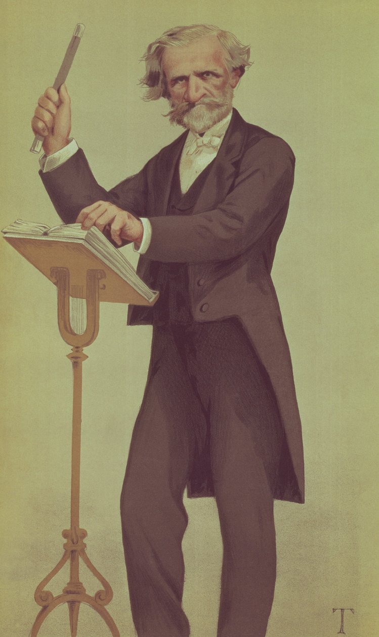 Giuseppe Verdi (karikatura) od James Jacques Joseph Tissot