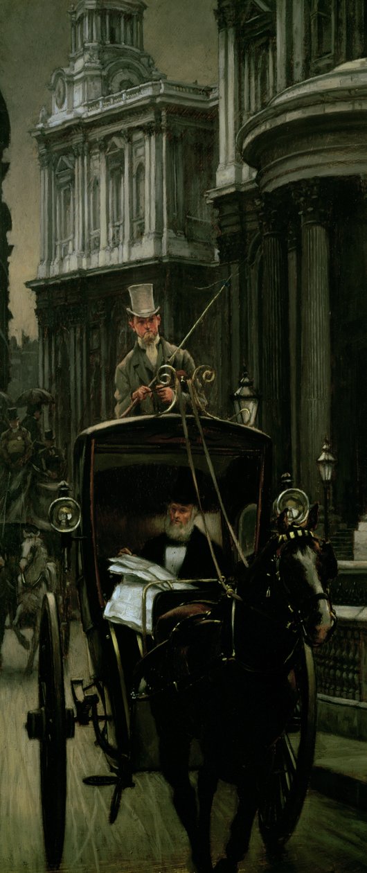 Going to Business (Going to the City), c.1879 (panel) od James Jacques Joseph Tissot