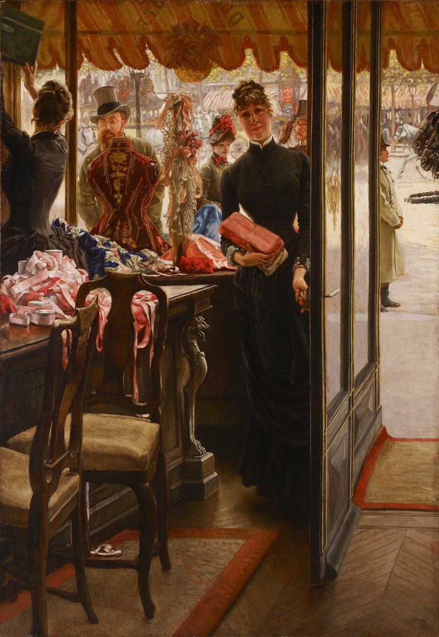 Paní z obchodu od James Jacques Joseph Tissot