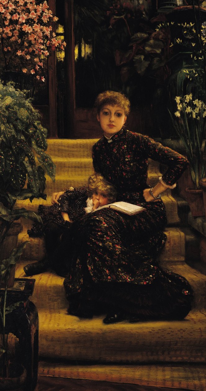 Matka a dítě nebo starší sestra, c.1881 od James Jacques Joseph Tissot