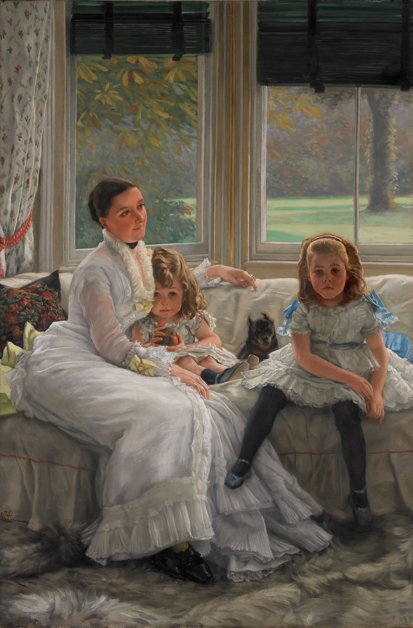 Portrét paní Catherine Smith Gill a dvou jejích dětí od James Jacques Joseph Tissot