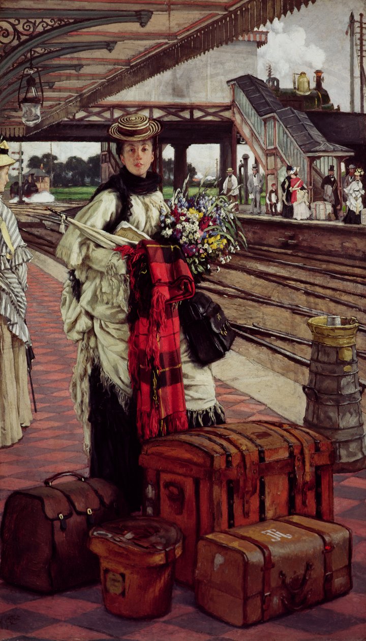Čekání na nádraží, Willesden Junction, c.1874 od James Jacques Joseph Tissot