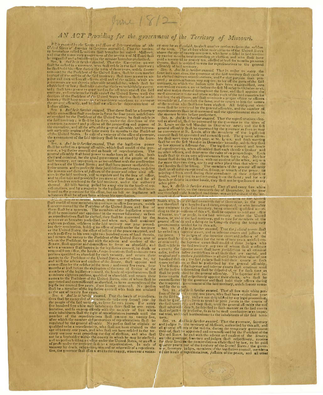 Schváleno, H. Clay, Wm. H. Crawford, James Madison od James Madison