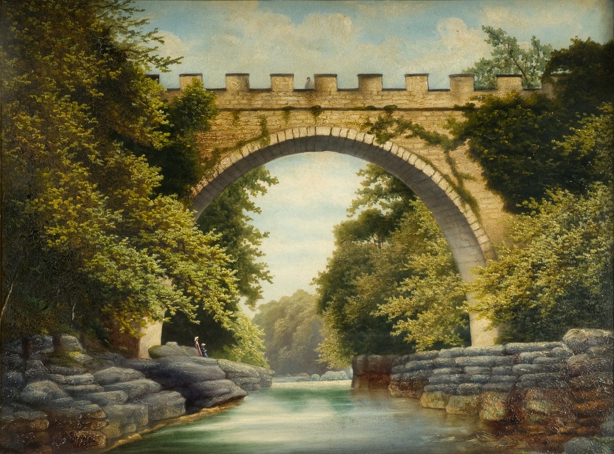 The Abbey Bridge, Barnard Castle, 1882 od James Miller Brown
