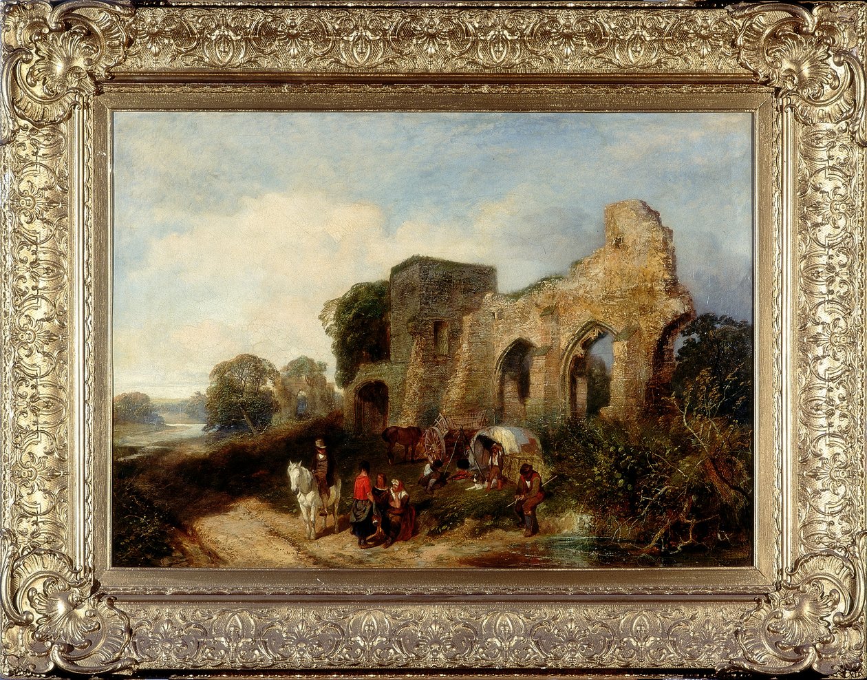 Easby Abbey, kolem 1852-1856 od James Peel