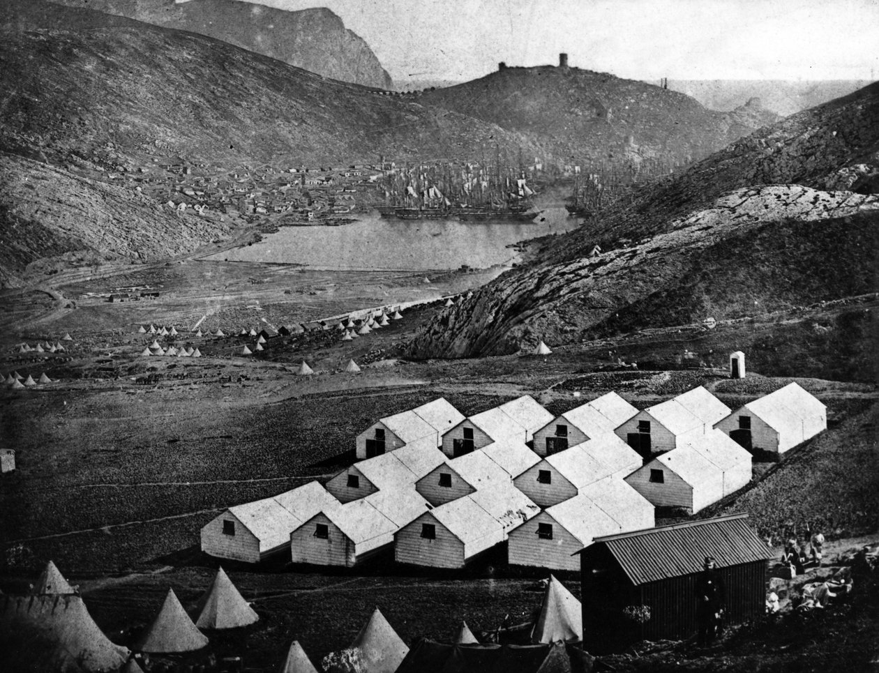 Britský armádní tábor v Balaclavě, 1855 od James Robertson