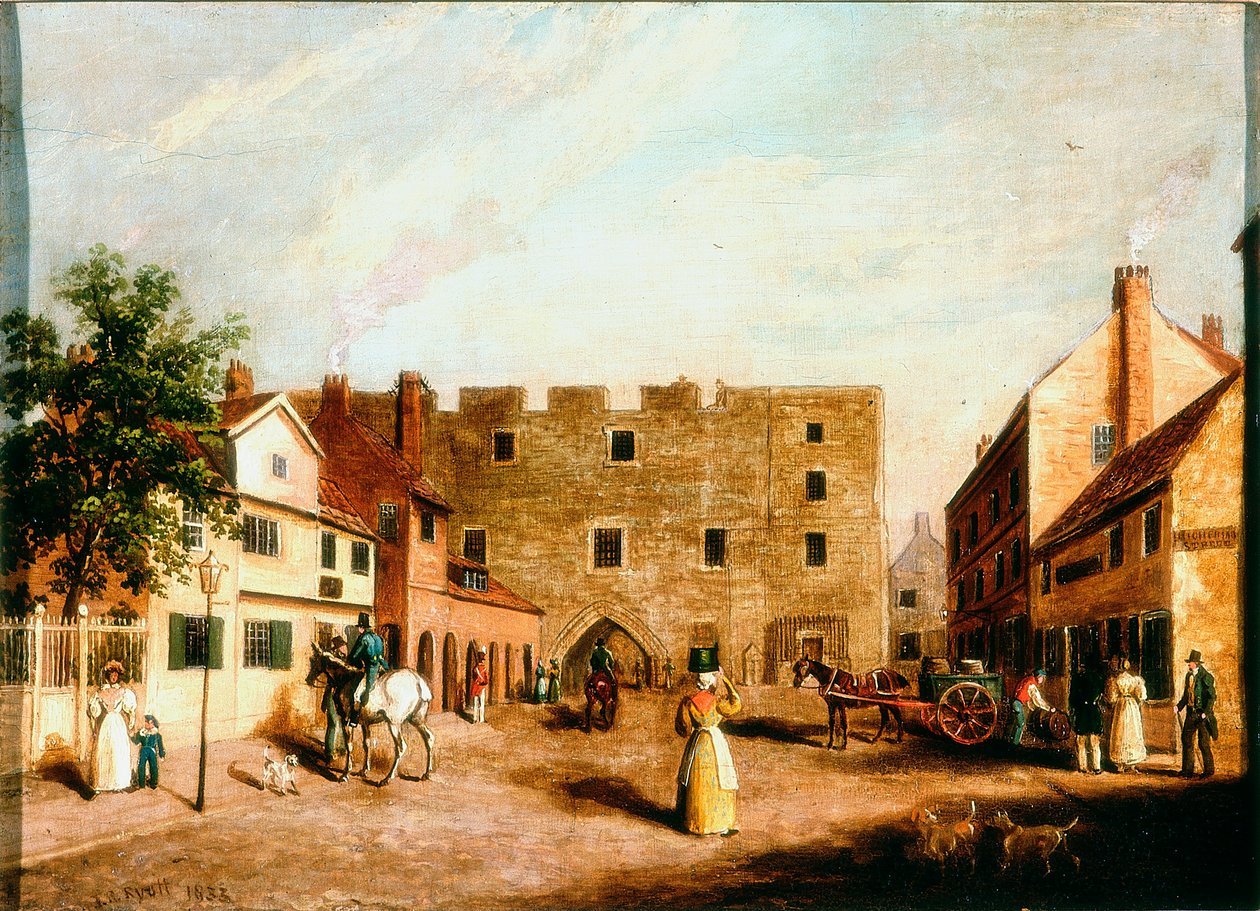 Newgate, Newcastle upon Tyne, asi 1820 od James Russell Ryott