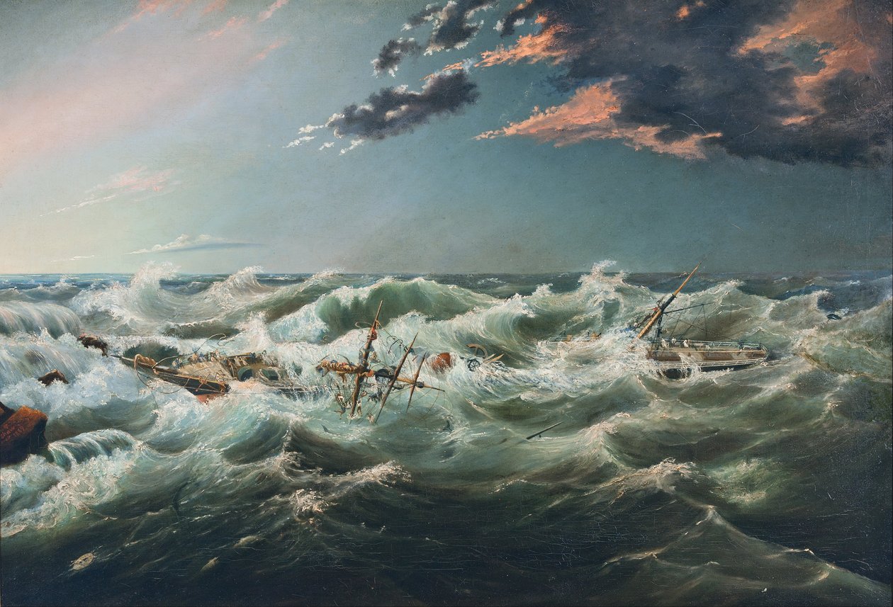 Admella ztroskotala, Cape Banks, 6. srpna 1859 od James Shaw