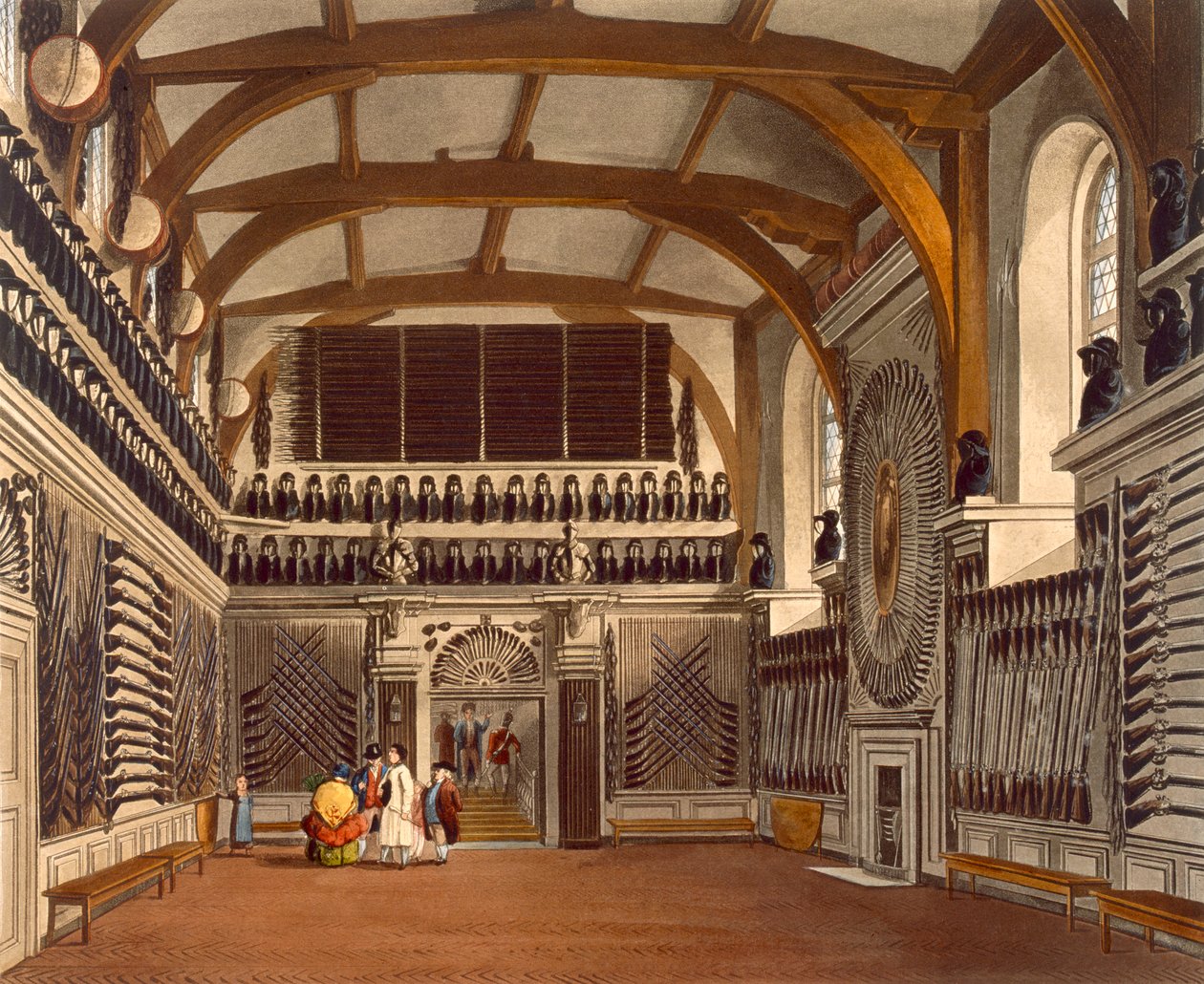 Komnata staré stráže, kruhová věž, hrad Windsor, z 