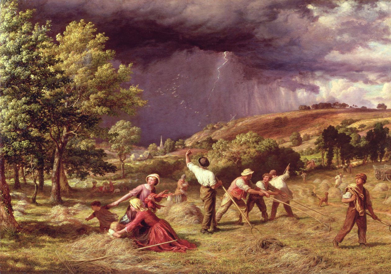 A Thunder Shower, 1859 od James Thomas Linnell