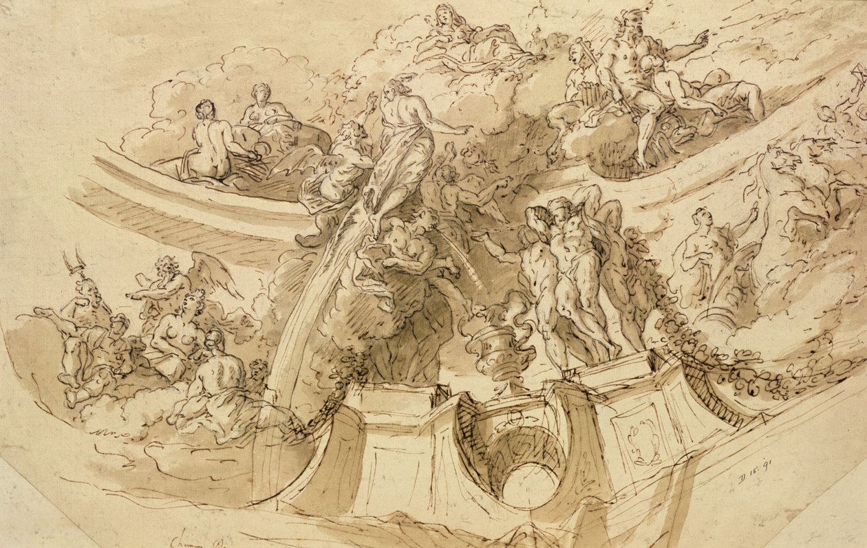 Alegorická studie od James Thornhill